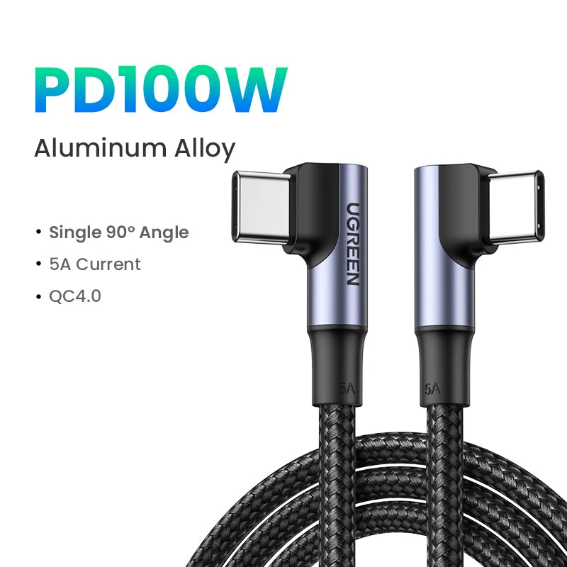 USB Cable PD100W USB C to Type C Fast Charger Cable for Xiaomi Samsung Macbook Ipad 5A Mobile Phone Cord USB Cable Type C