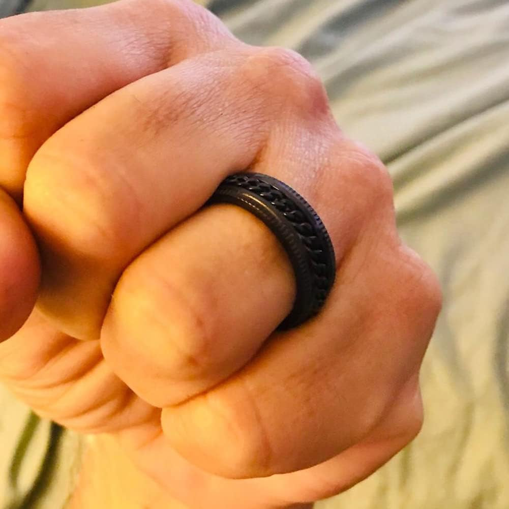 Anxiety Ring Fidget Ring for Anxiety Spinner Ring for Anxiety anti Anxiety Rings for Women Anxiety Rings Spinner Women Stress Rings Figet Rings Silver Size 8